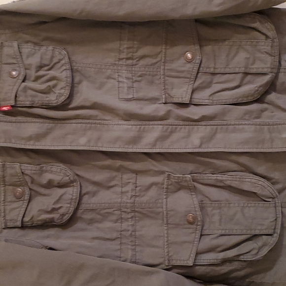 Levi's Denim Jacket Living Legend Sleeve Patch Distressed Militarycore - Picture 4 of 9